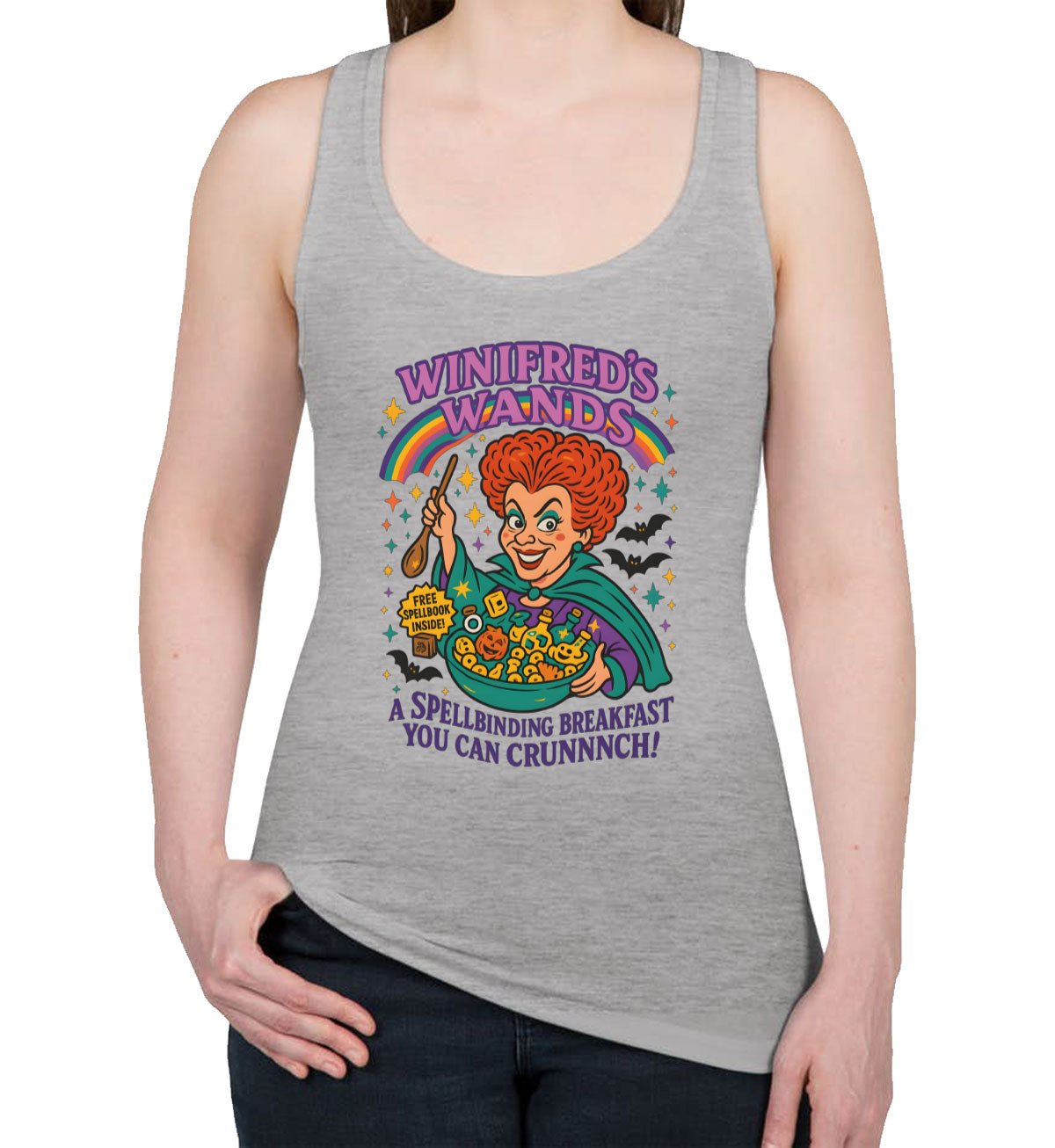 Vinifred's Wands Halloween Women's Racerback Tank Top