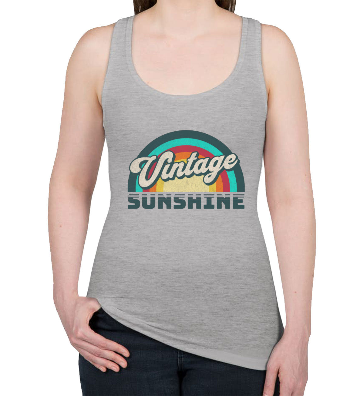 Vintage Sunshine Women's Racerback Tank Top
