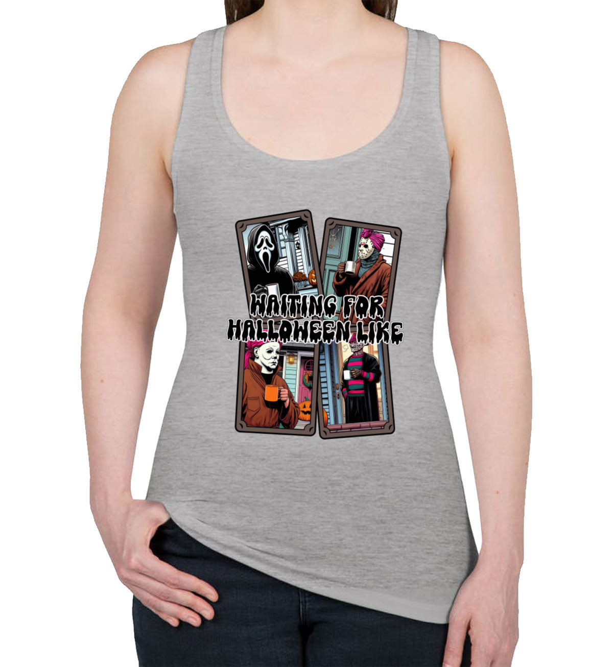 Waiting For Halloween Like Women's Racerback Tank Top
