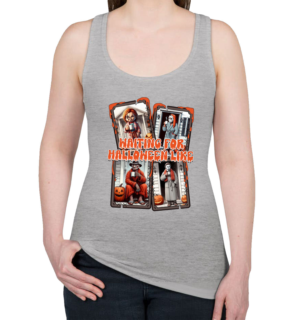 Waiting For Halloween Like Women's Racerback Tank Top