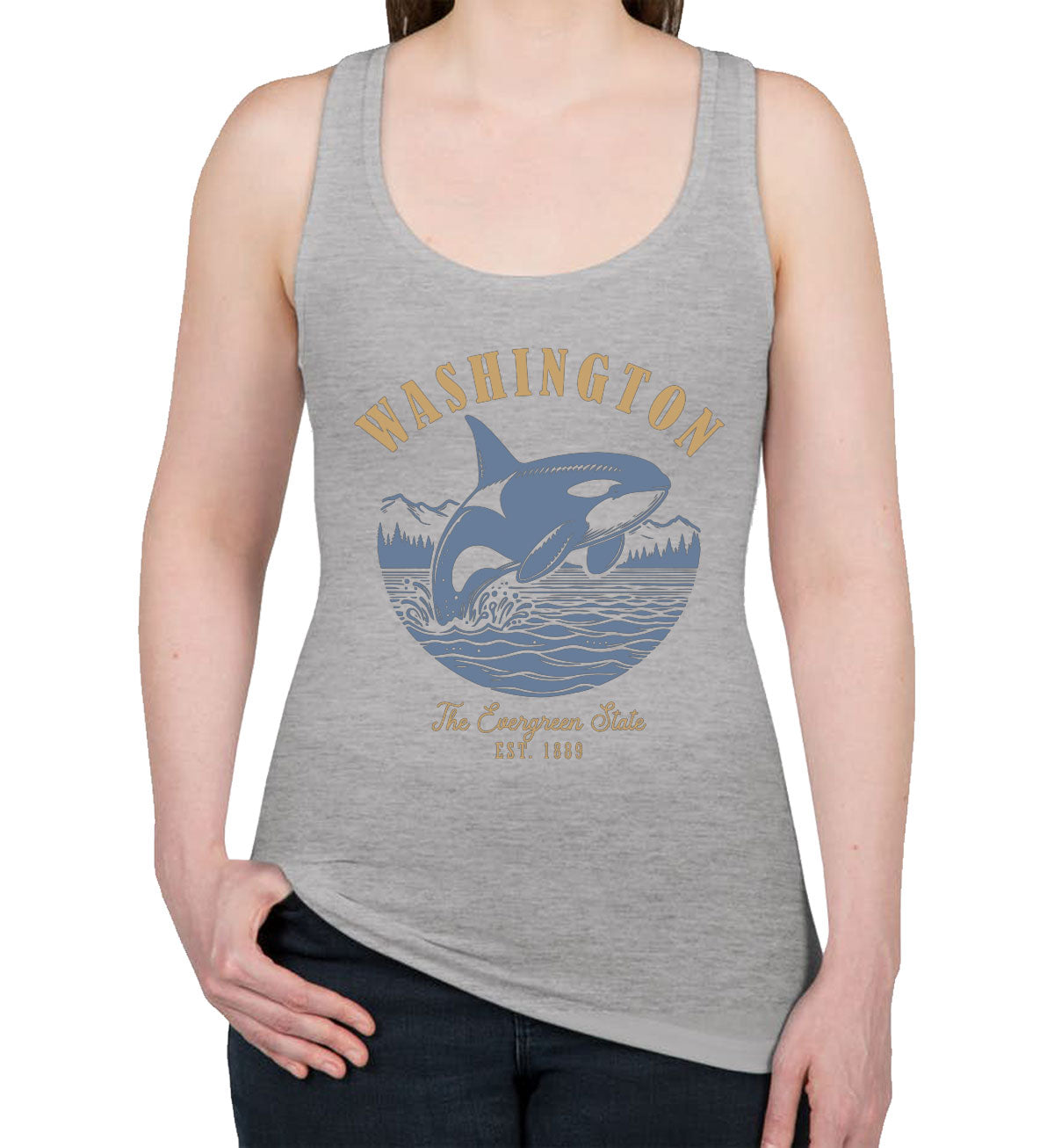 Washington State Vintage Women's Racerback Tank Top