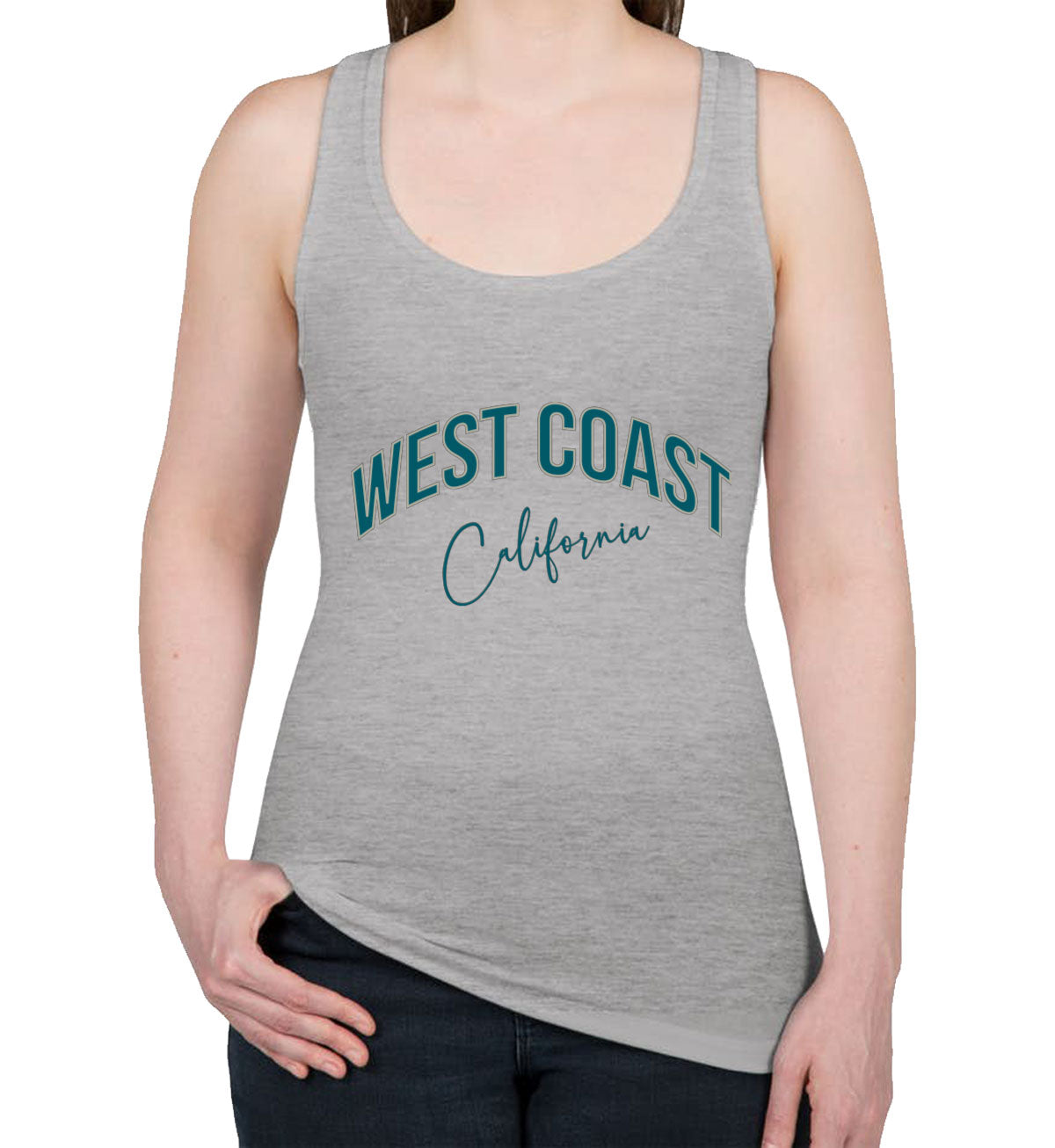 West Coast California Women's Racerback Tank Top