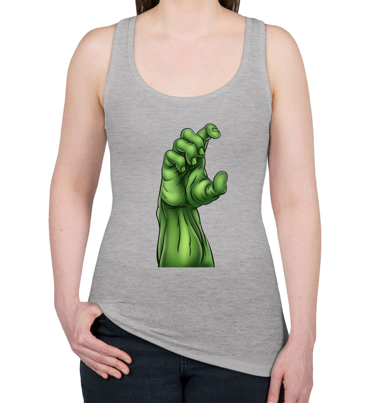 Zombie Monster Hand Halloween Women's Racerback Tank Top