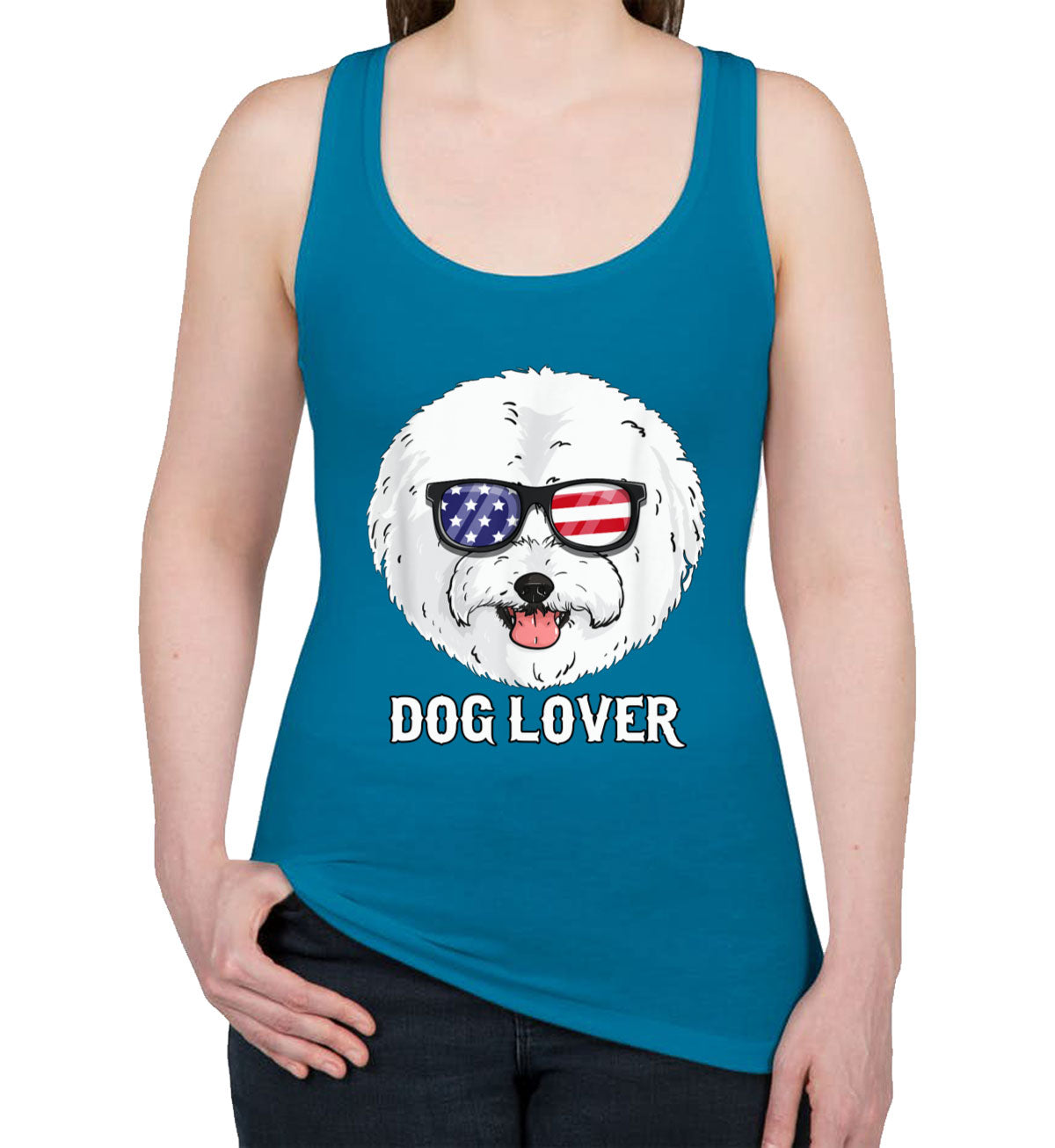 Bichon Frise Dog Lover Women's Racerback Tank Top