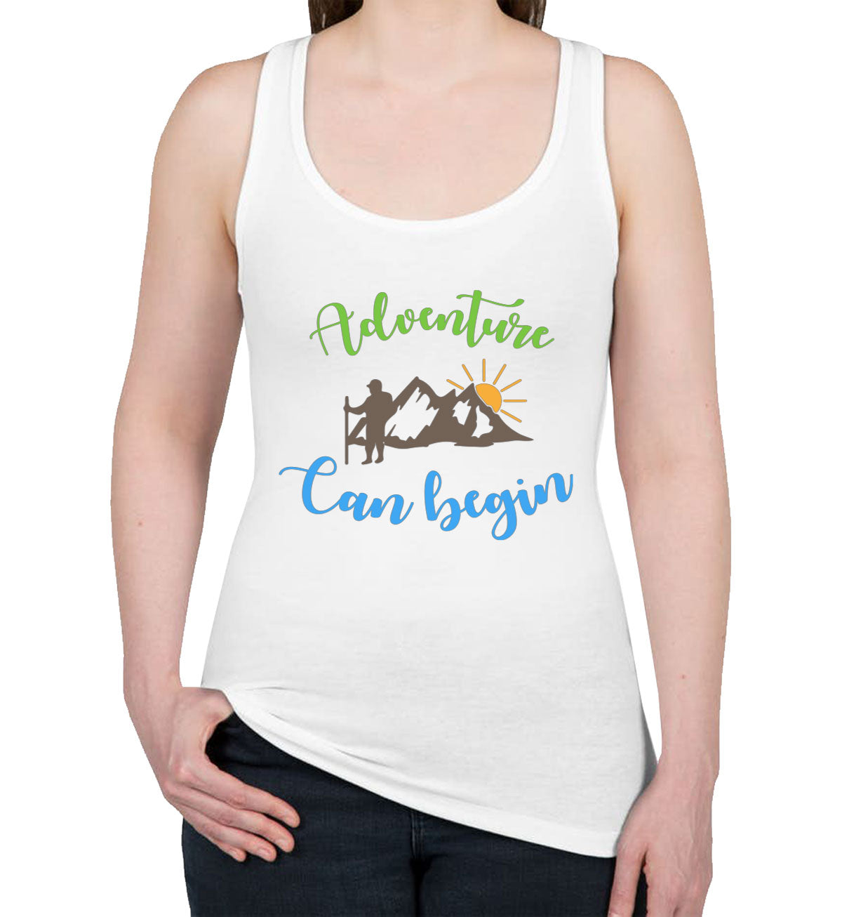 Adventure Can Begin Women's Racerback Tank Top