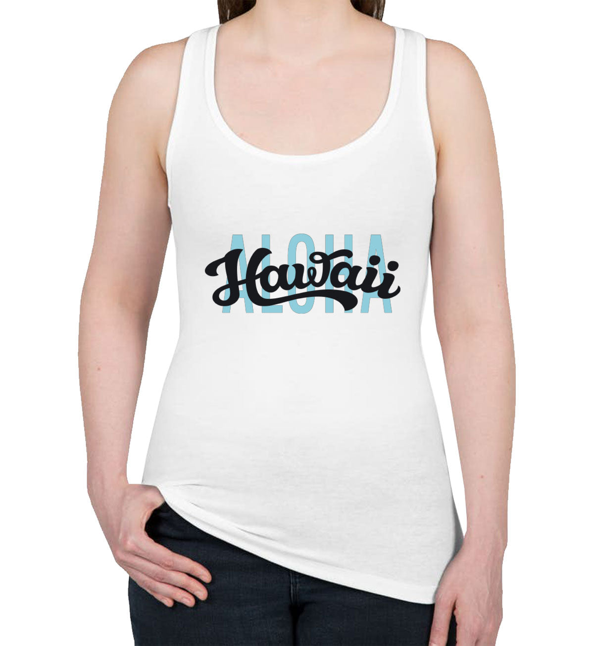 Aloha Hawaii Women's Racerback Tank Top