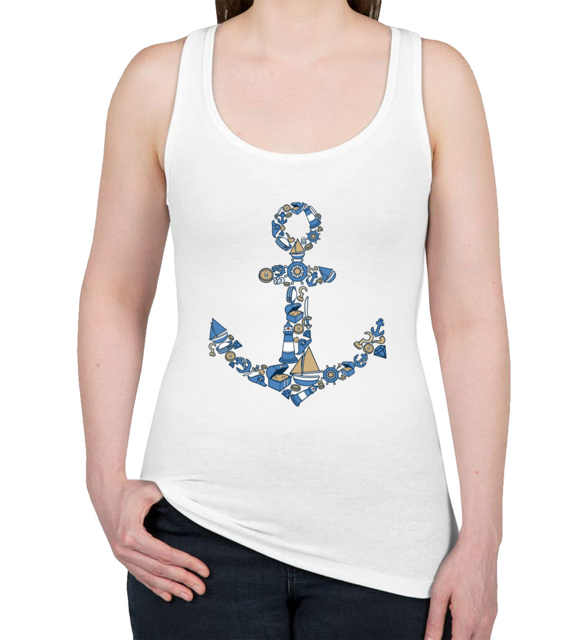 Anchor Women's Racerback Tank Top