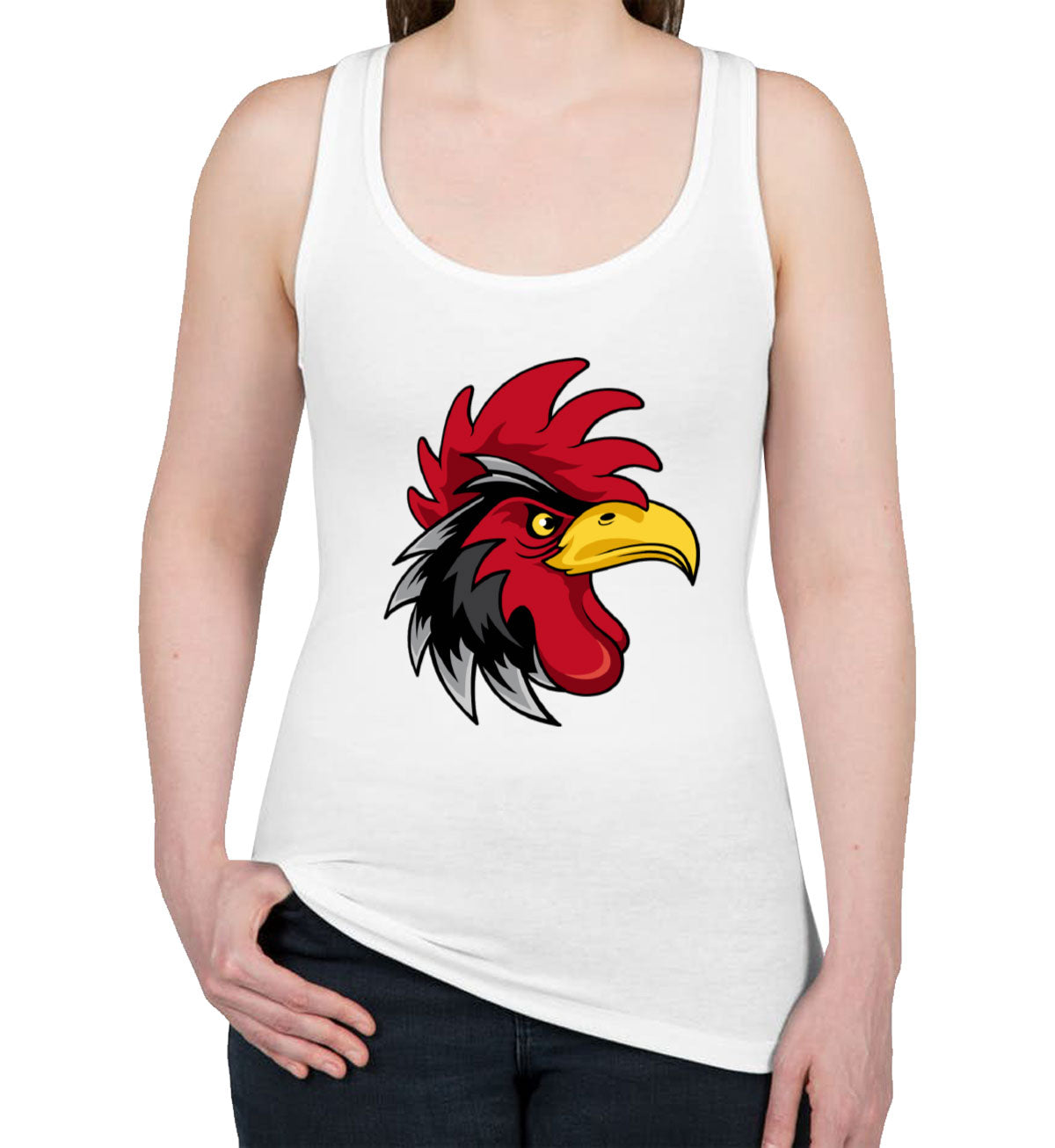 Angry Rooster Women's Racerback Tank Top