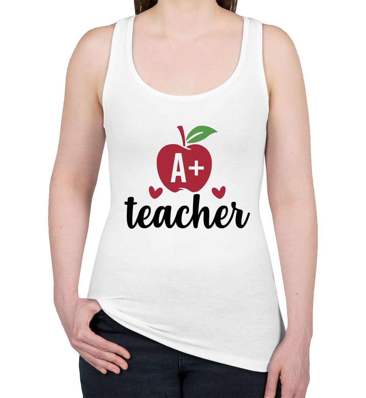 A+ Teacher Women's Racerback Tank Top