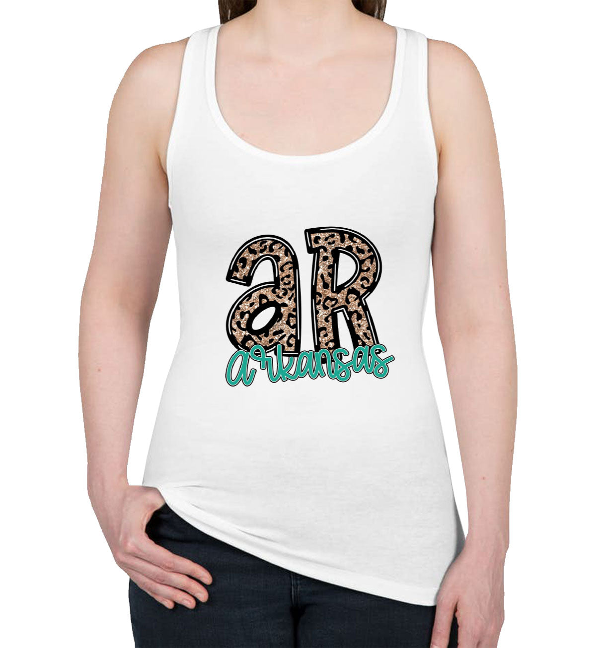 Arkansas State Abbreviation Women's Racerback Tank Top