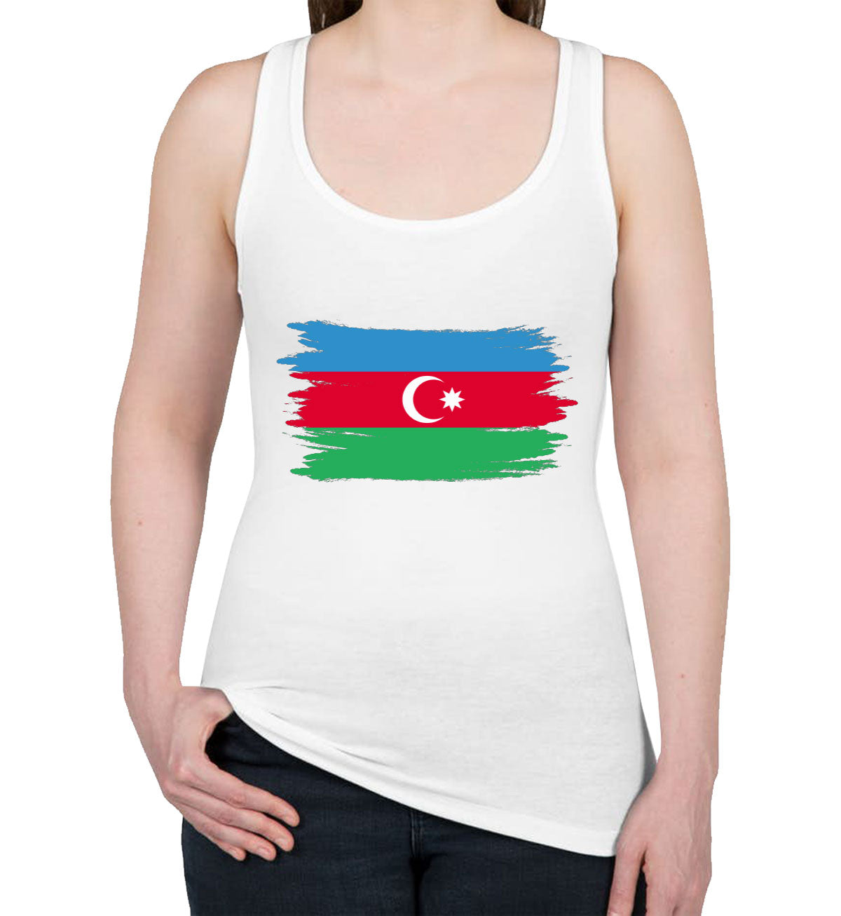 Azerbaijan Flag Women's Racerback Tank Top