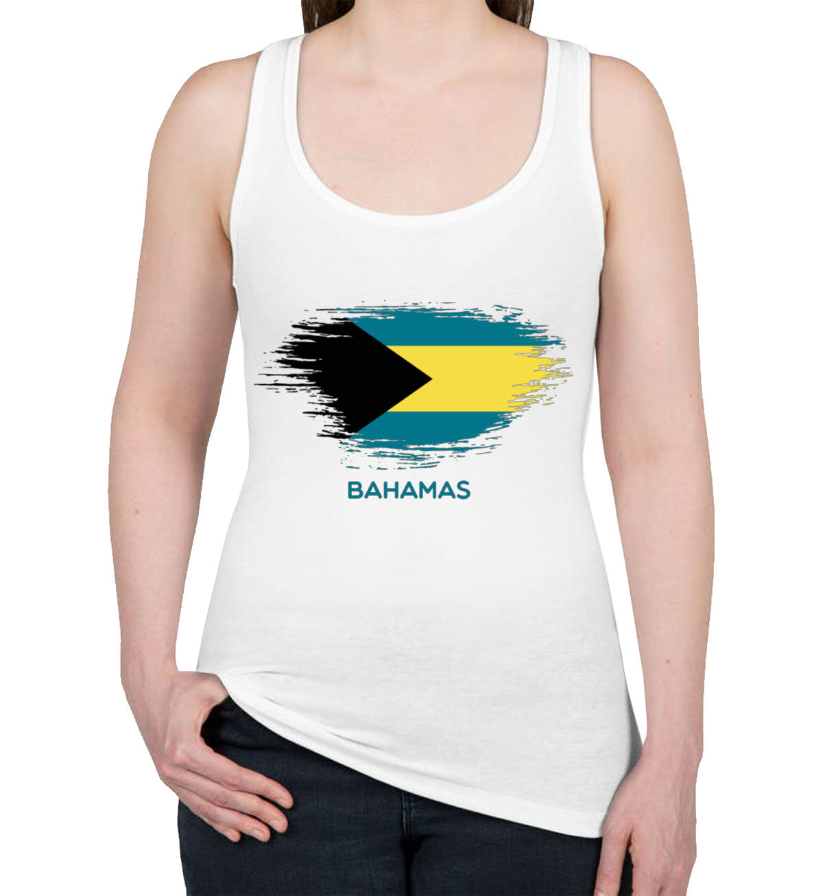 Bahamas Flag Women's Racerback Tank Top