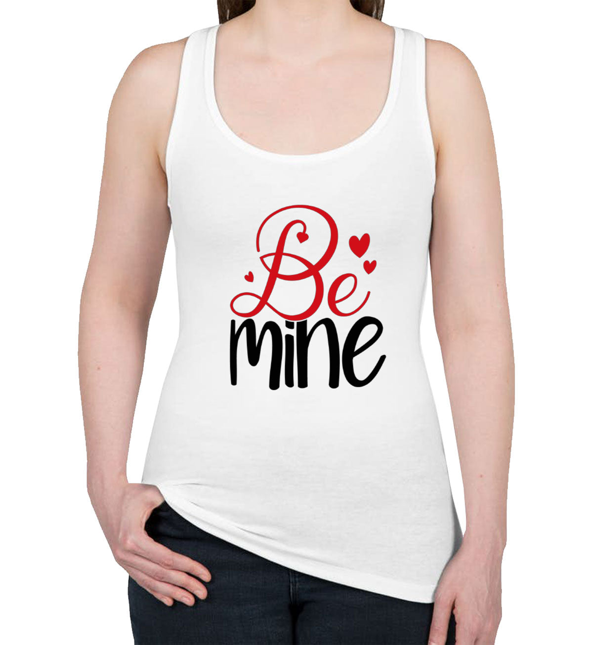 Be Mine Valentine's Day Women's Racerback Tank Top