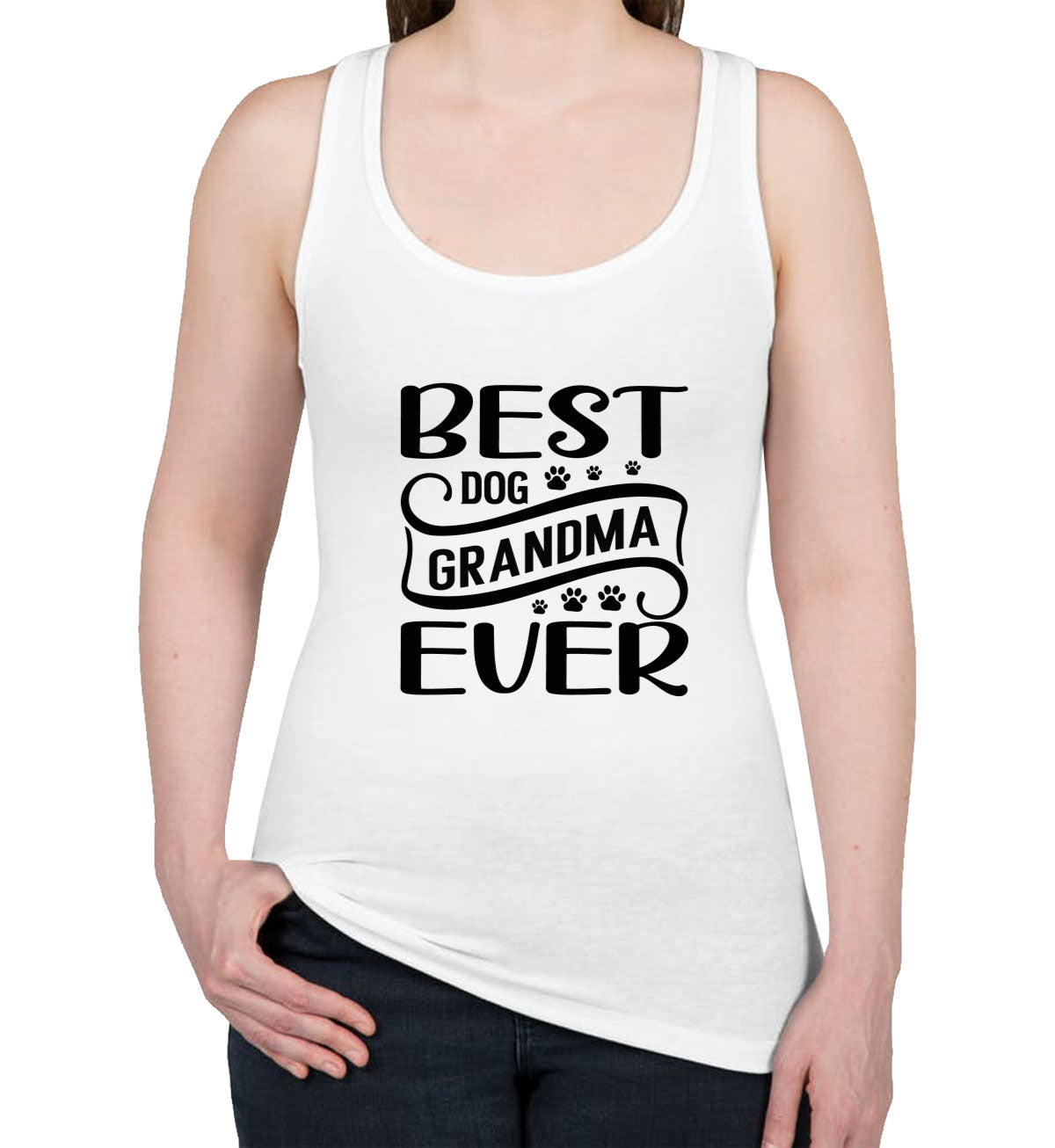 Best Dog Grandma Ever Women's Racerback Tank Top