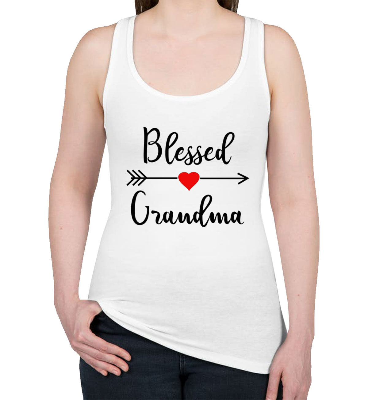 Blessed Grandma Mother's Day Women's Racerback Tank Top