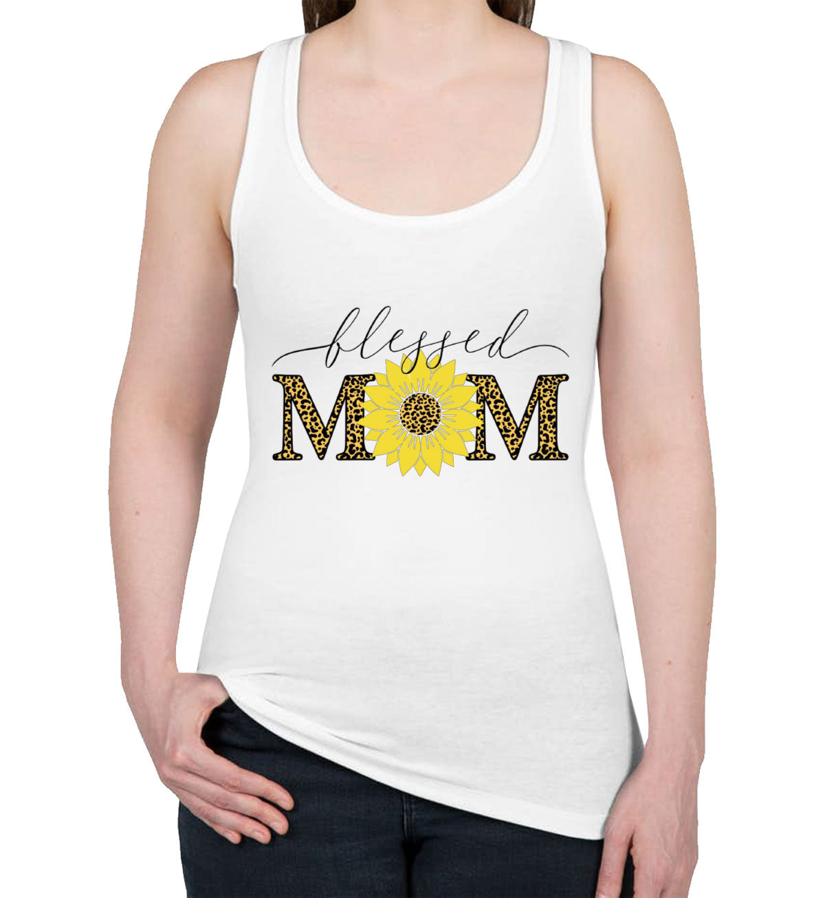 Blessed Mom Women's Racerback Tank Top