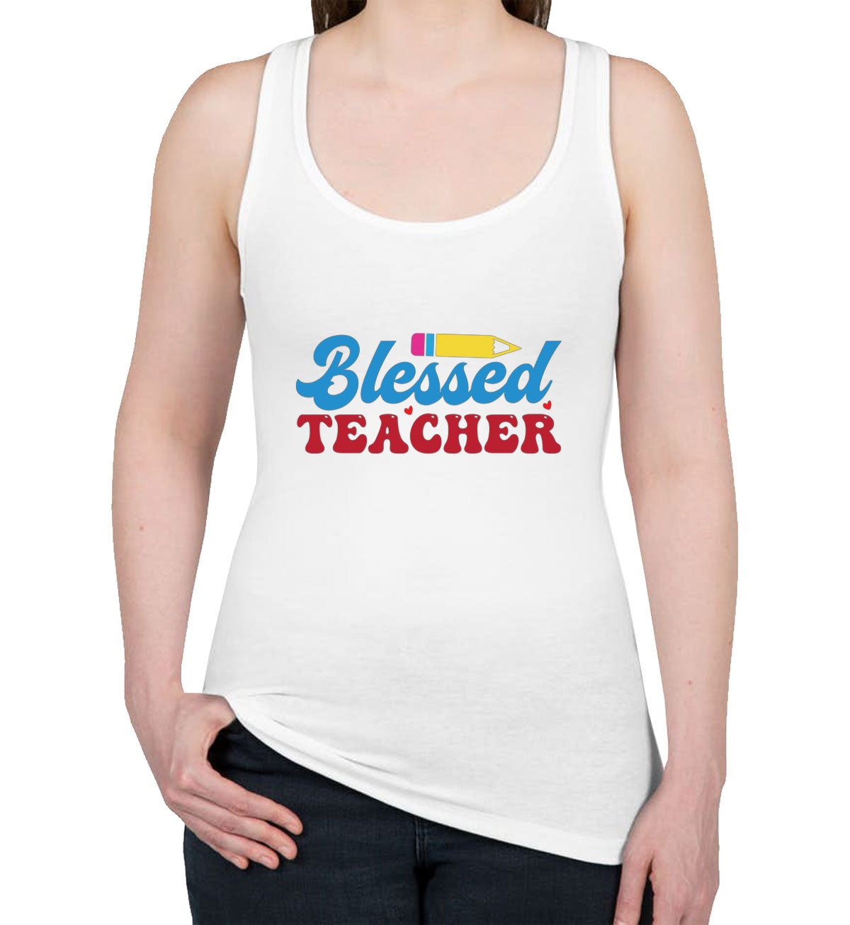 Blessed Teacher Women's Racerback Tank Top