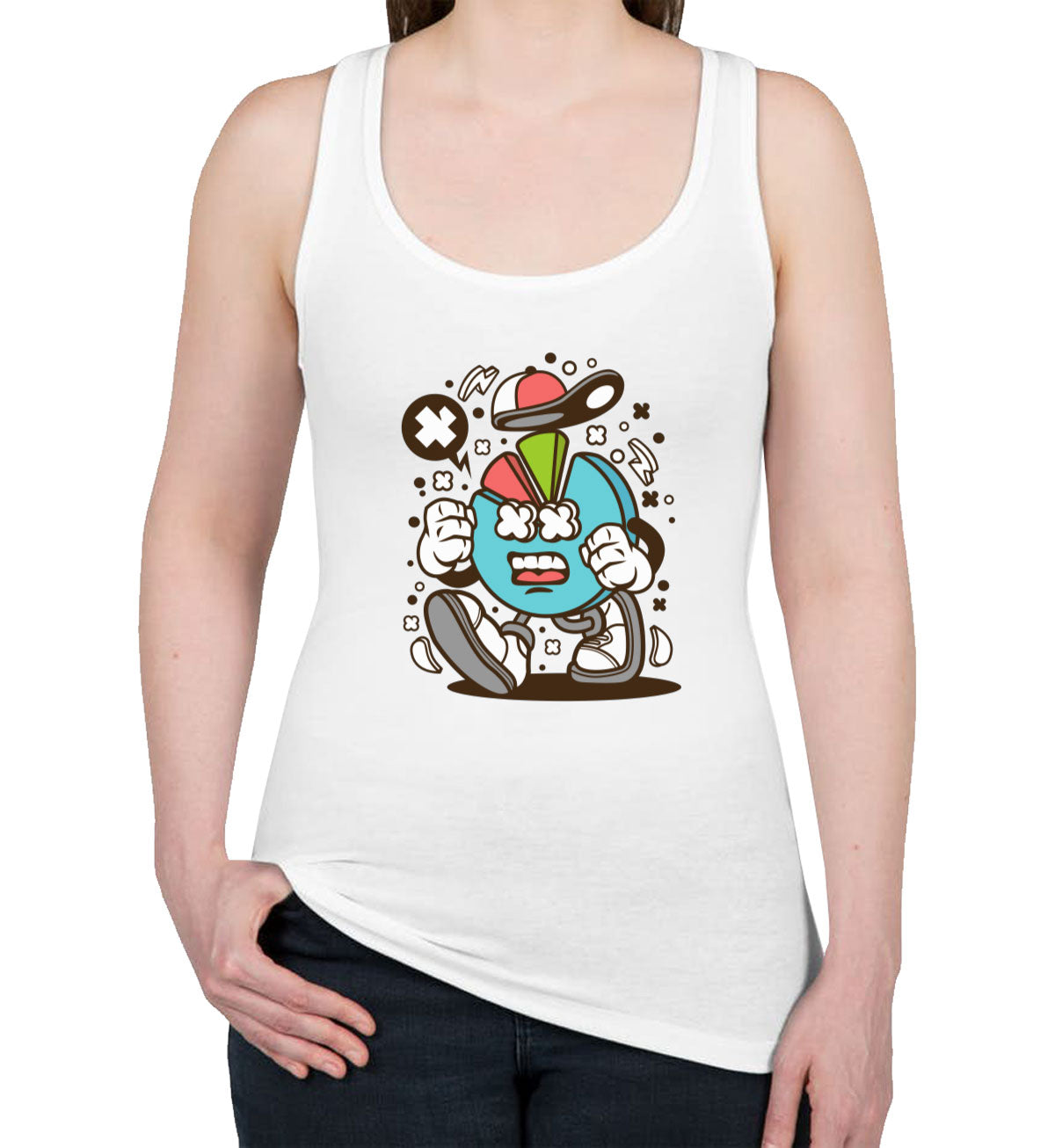 Funny Business Chart Icon Women's Racerback Tank Top