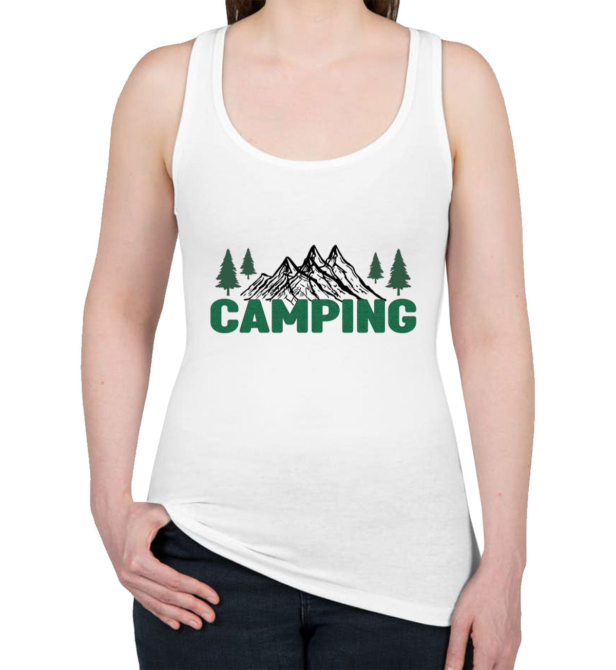 Camping Women's Racerback Tank Top