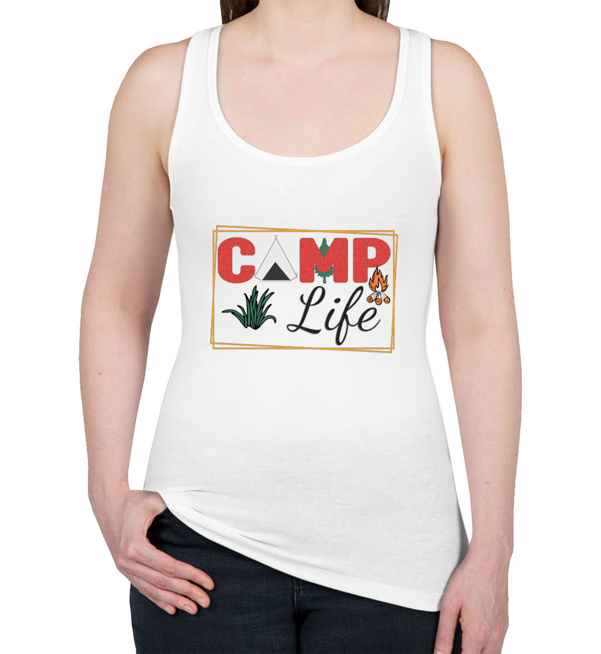 Camp Life Women's Racerback Tank Top
