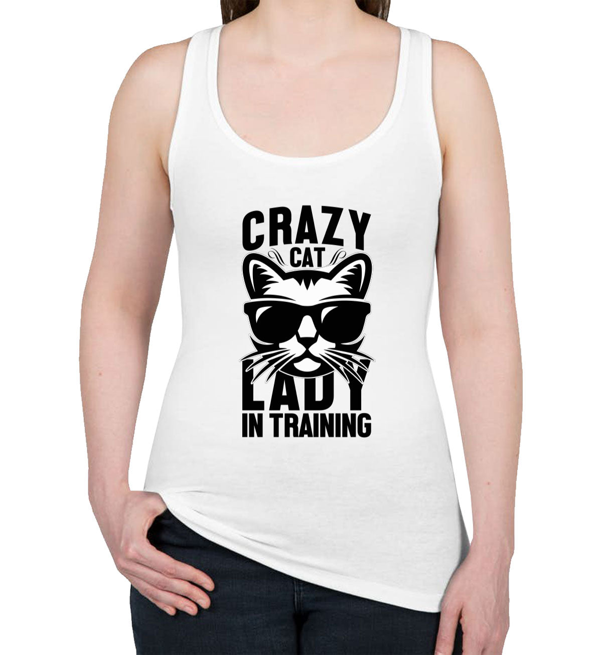 Crazy Cat Lady In Training Women's Racerback Tank Top