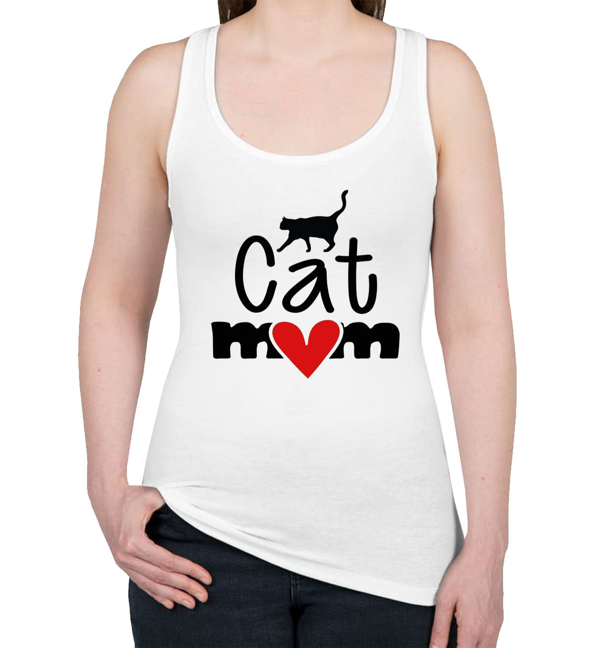 Cat Mom Women's Racerback Tank Top
