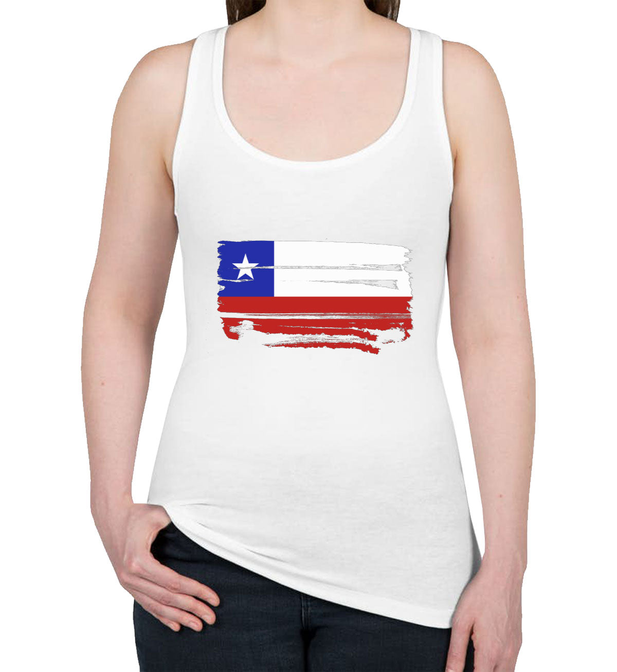 Chile Flag Women's Racerback Tank Top