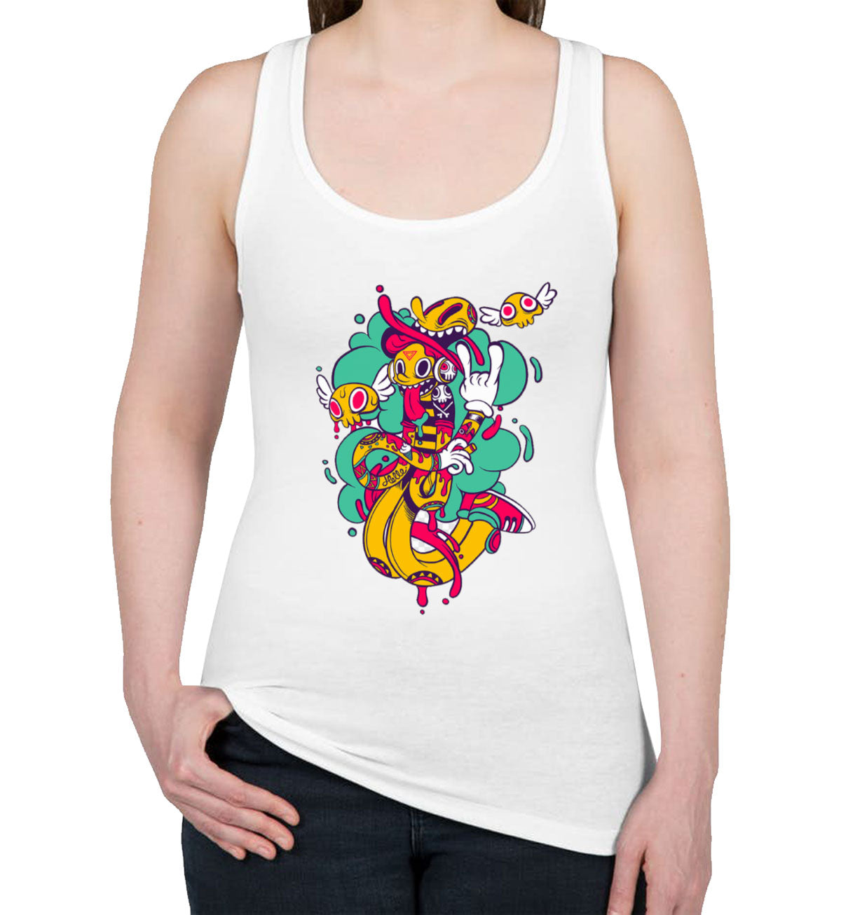 Graffiti Design Women's Racerback Tank Top