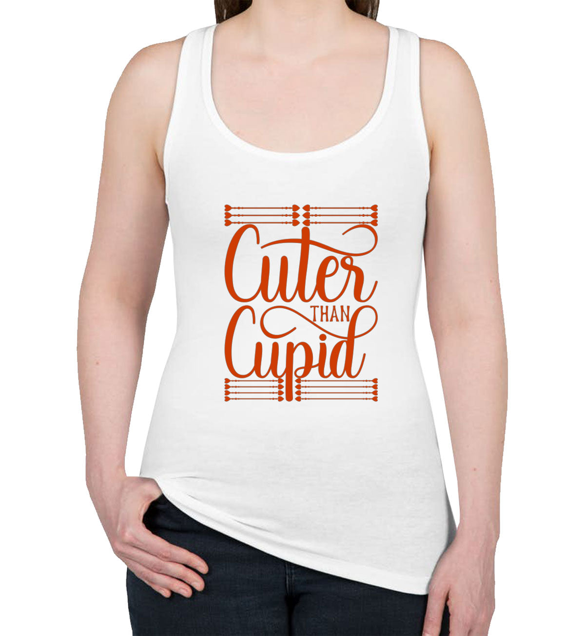 Cuter Than Cupid Women's Racerback Tank Top