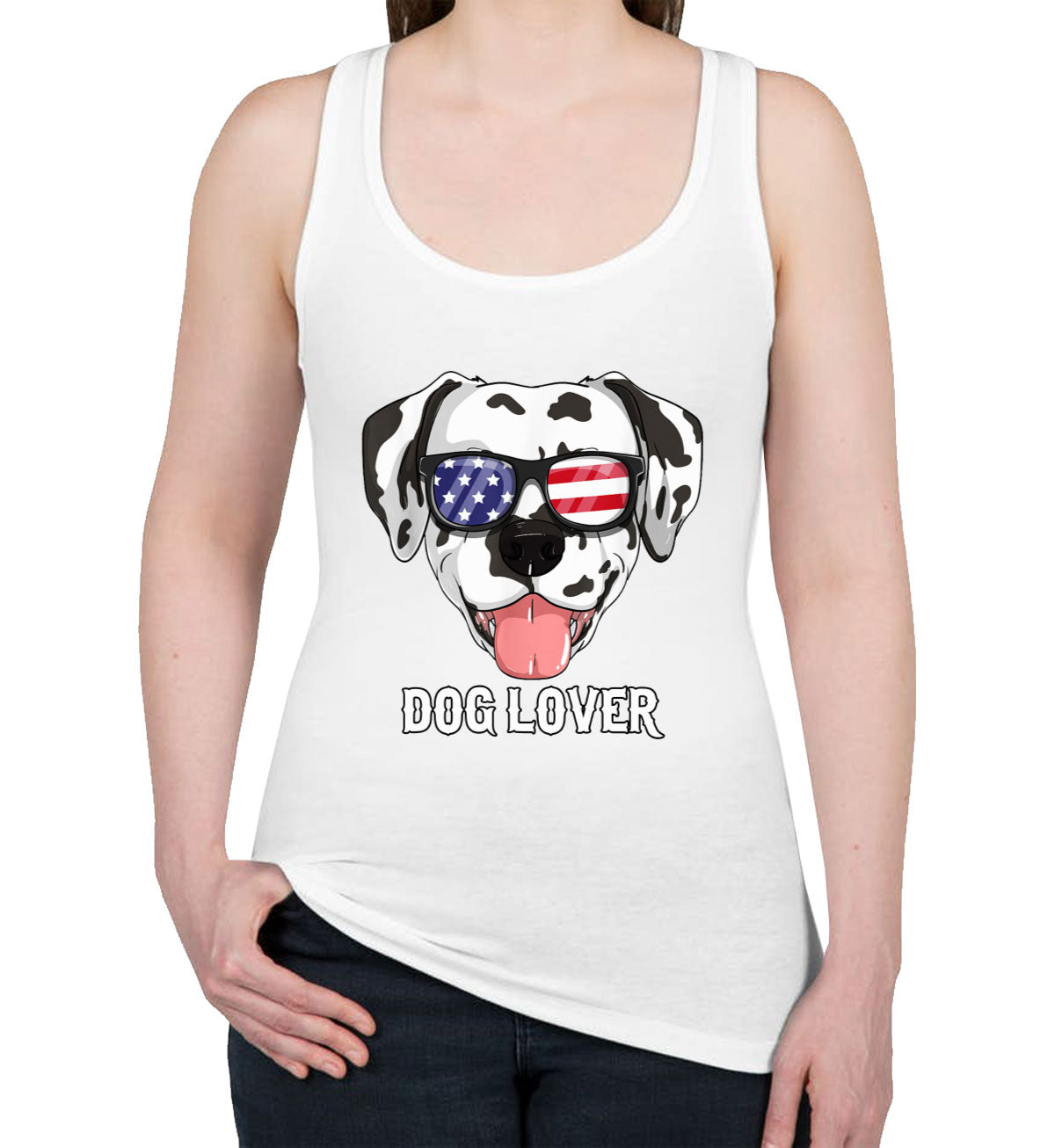 Dalmatian Dog Lover Women's Racerback Tank Top