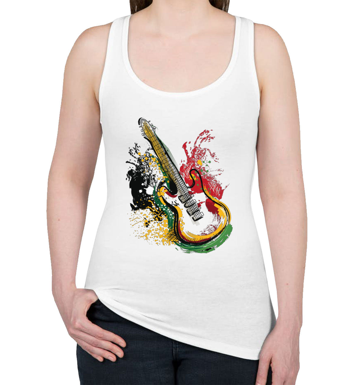 Electric Guitar Women's Racerback Tank Top