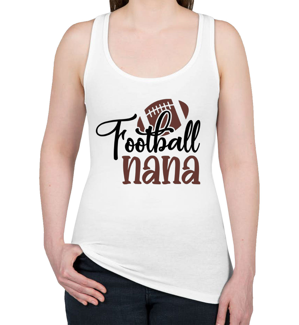 Football Nana Women's Racerback Tank Top