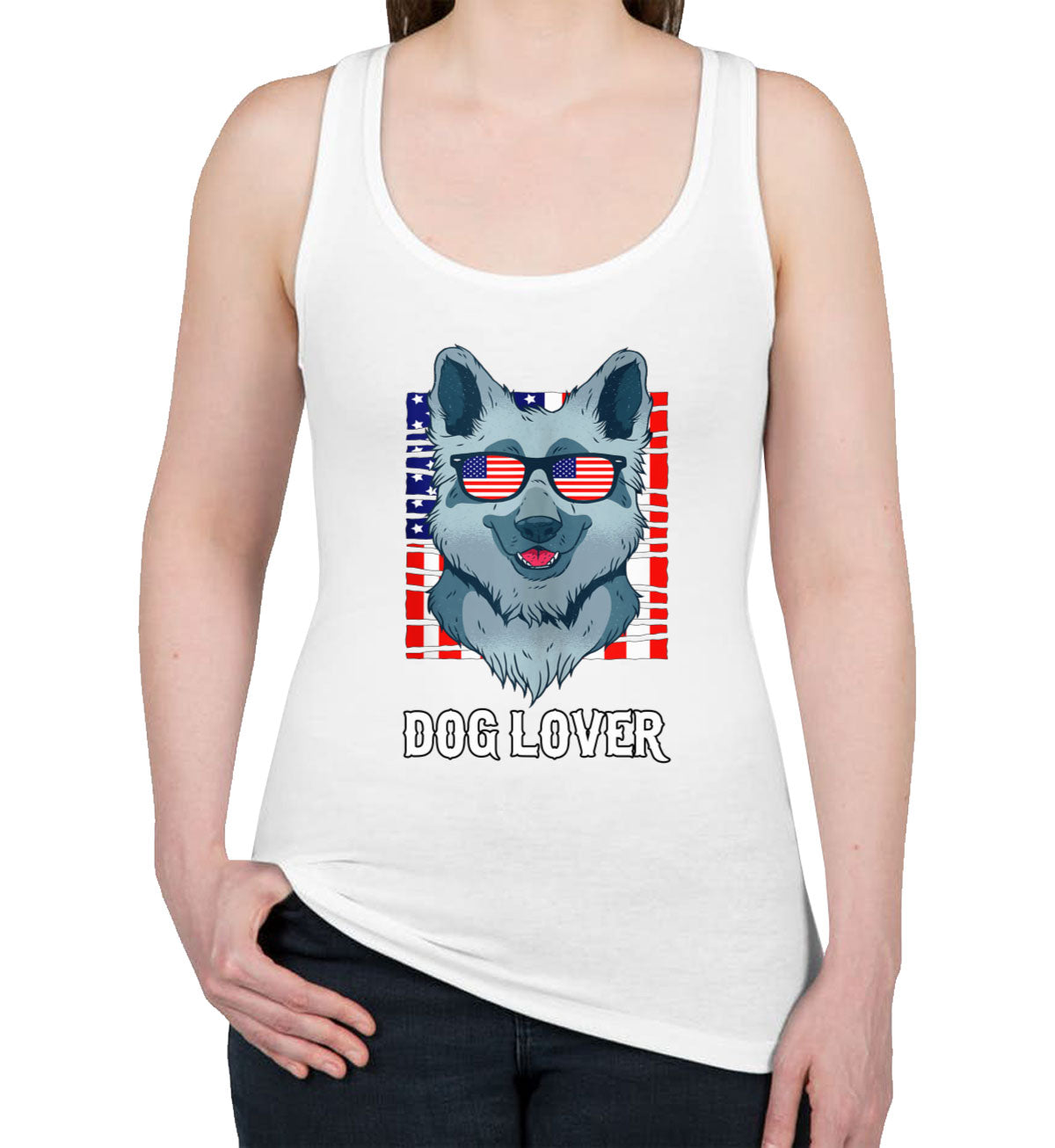 German Shepherd Dog Lover Women's Racerback Tank Top