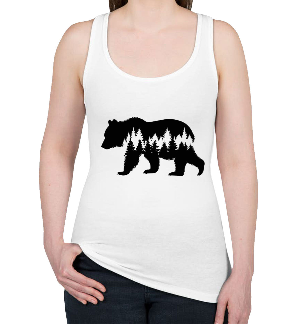 Grizzly Bear Women's Racerback Tank Top