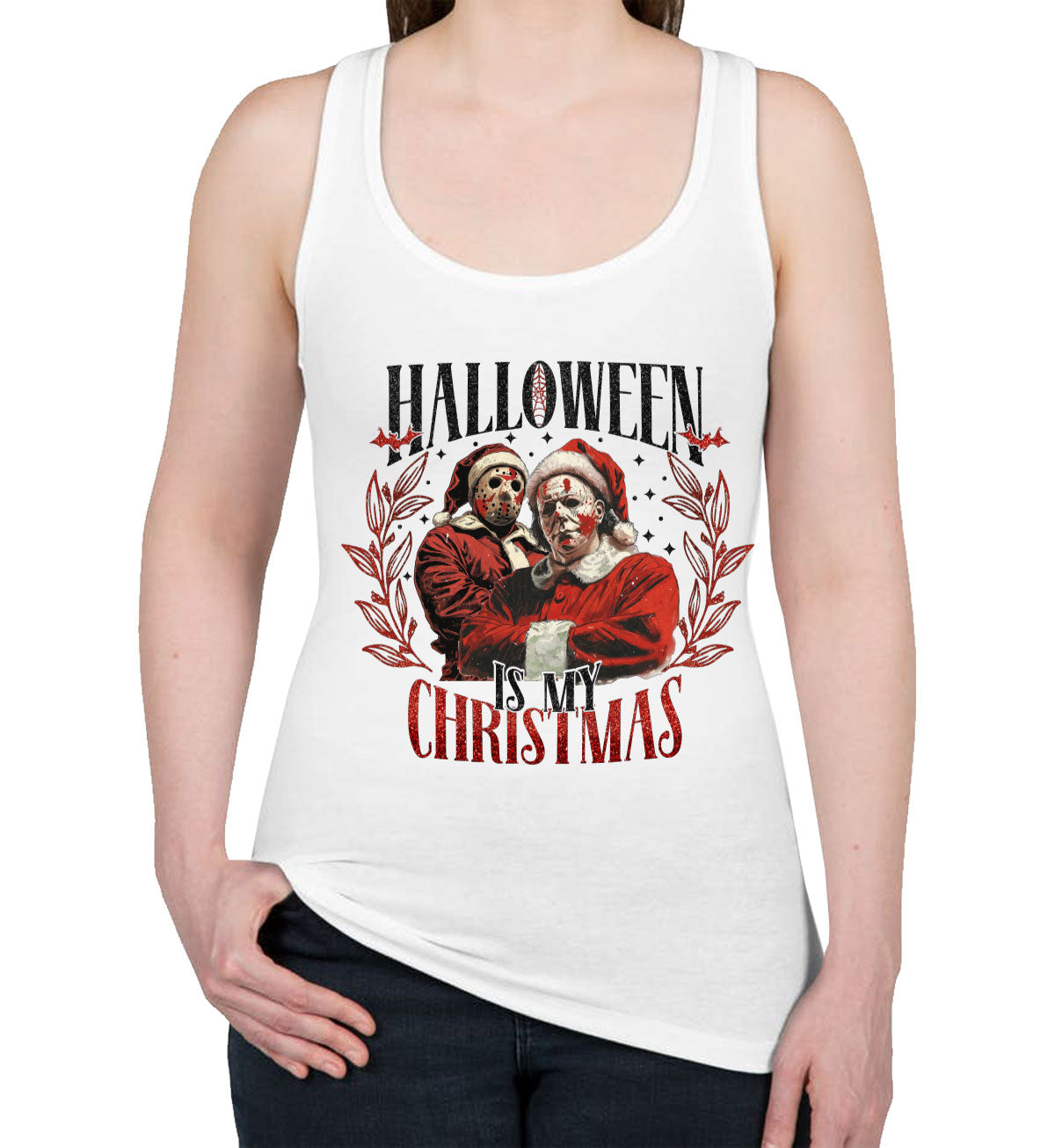 Halloween Is My Christmas Women's Racerback Tank Top