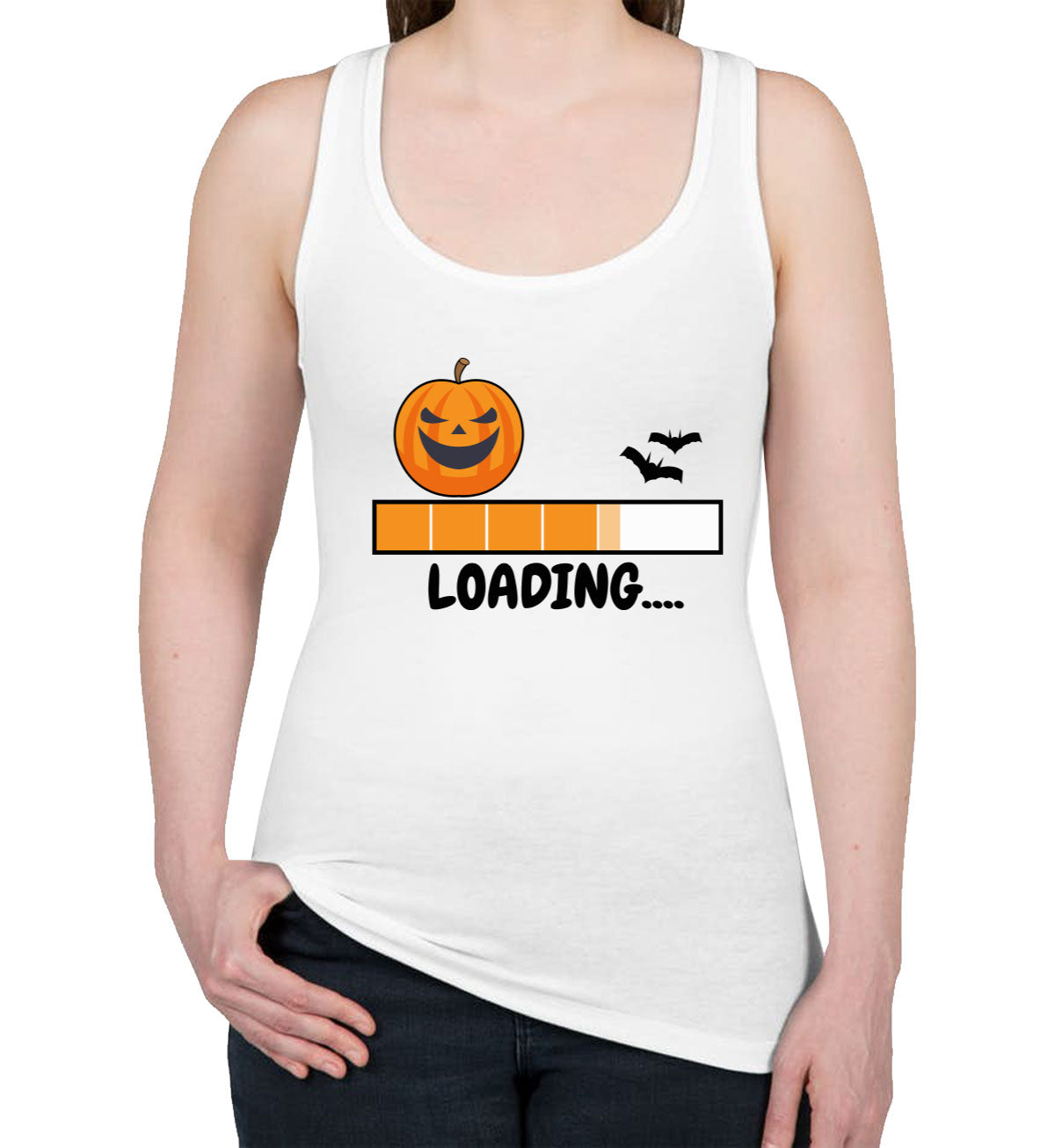 Halloween Loading Women's Racerback Tank Top