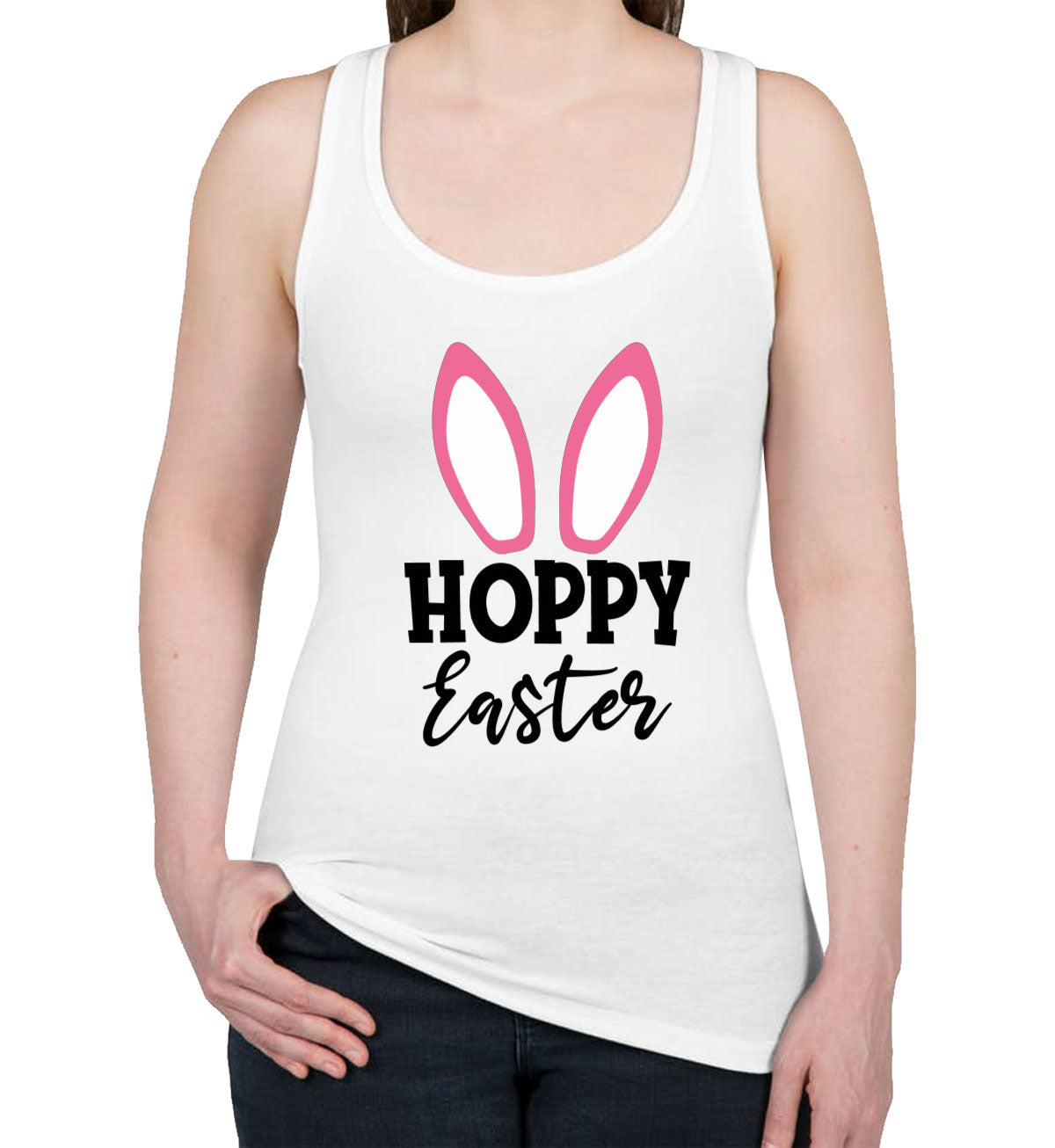 Hoppy Easter Women's Racerback Tank Top