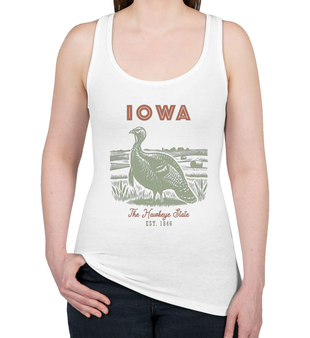 Iowa State Vintage Women's Racerback Tank Top