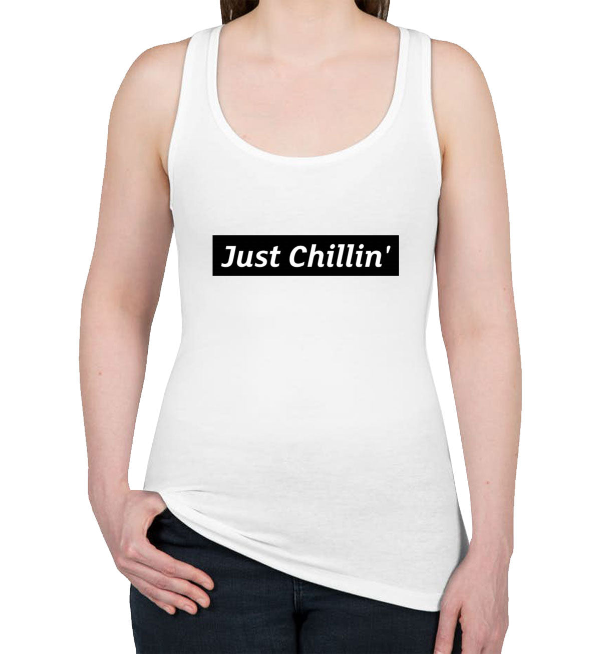 Just Chillin' Women's Racerback Tank Top