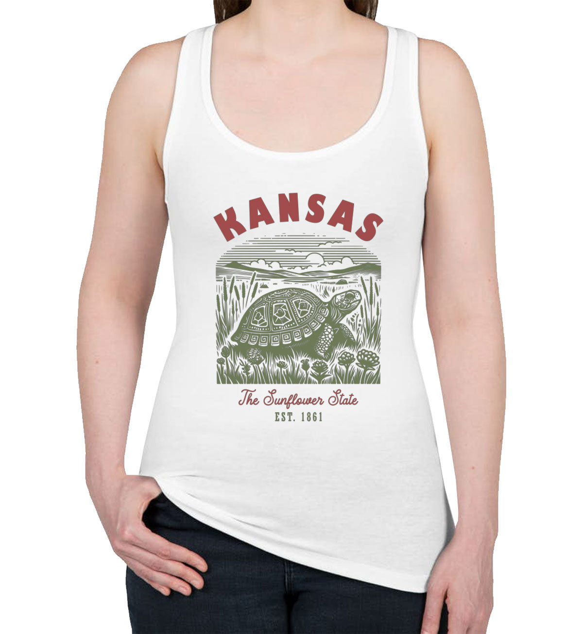 Kansas State Vintage Women's Racerback Tank Top