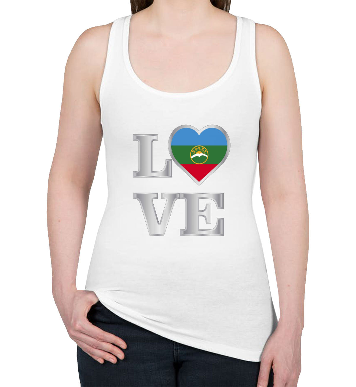 Karachay Love Women's Racerback Tank Top