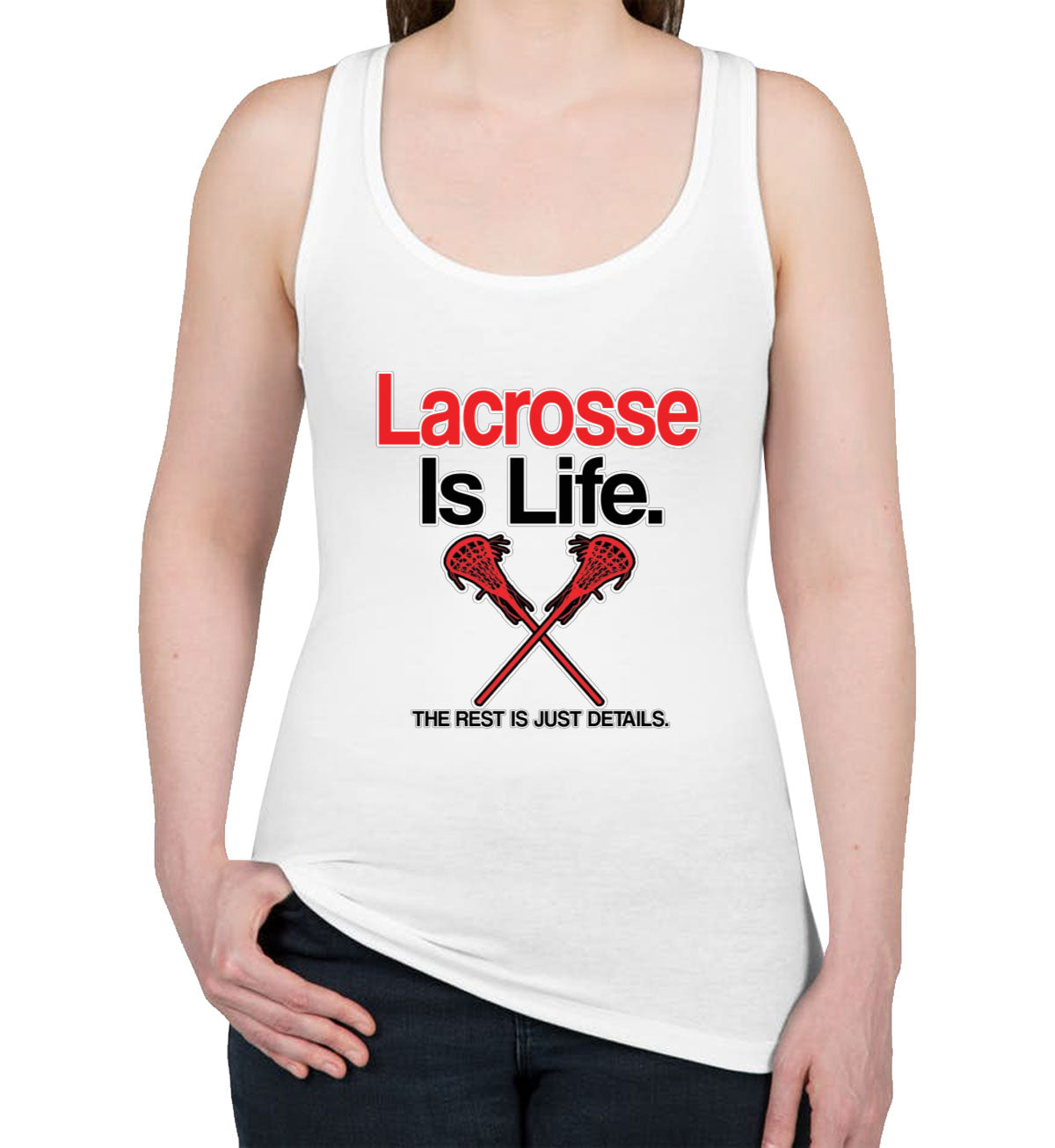 Lacrosse Is Life Women's Racerback Tank Top