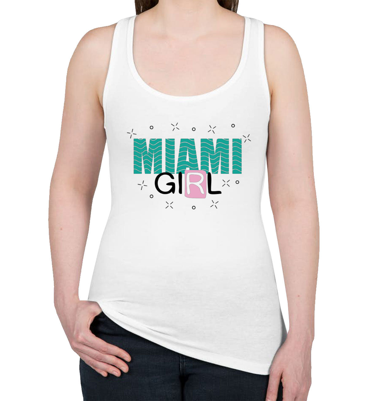 Miami Girl Women's Racerback Tank Top