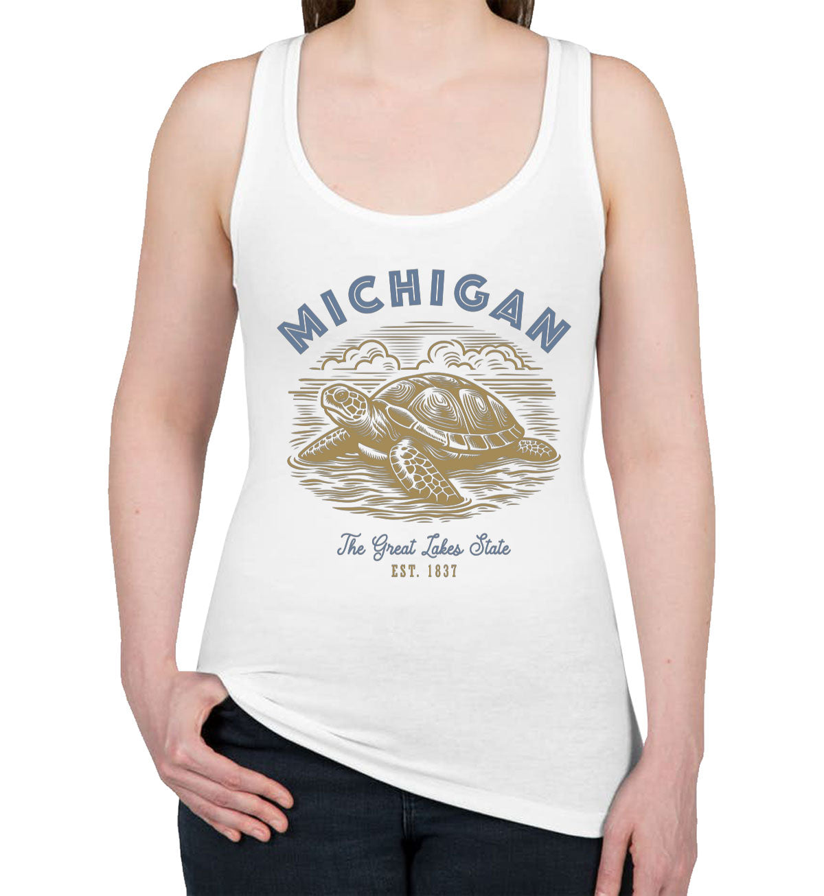 Michigan State Vintage Women's Racerback Tank Top