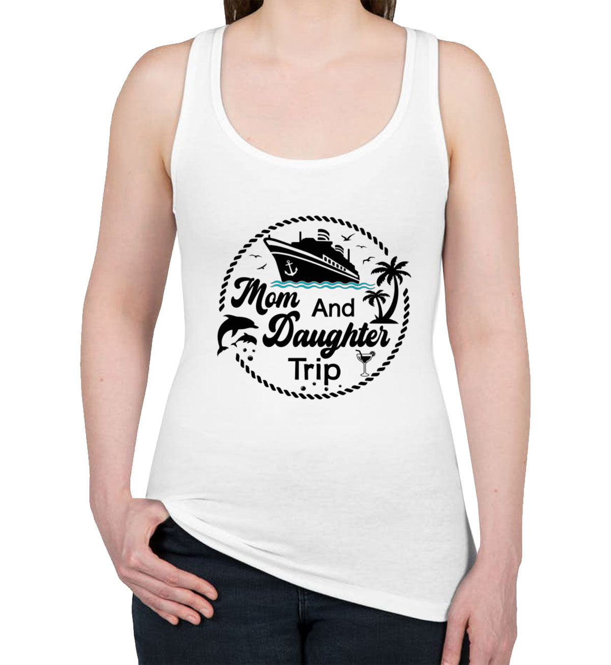 Mom And Daughter Trip Women's Racerback Tank Top