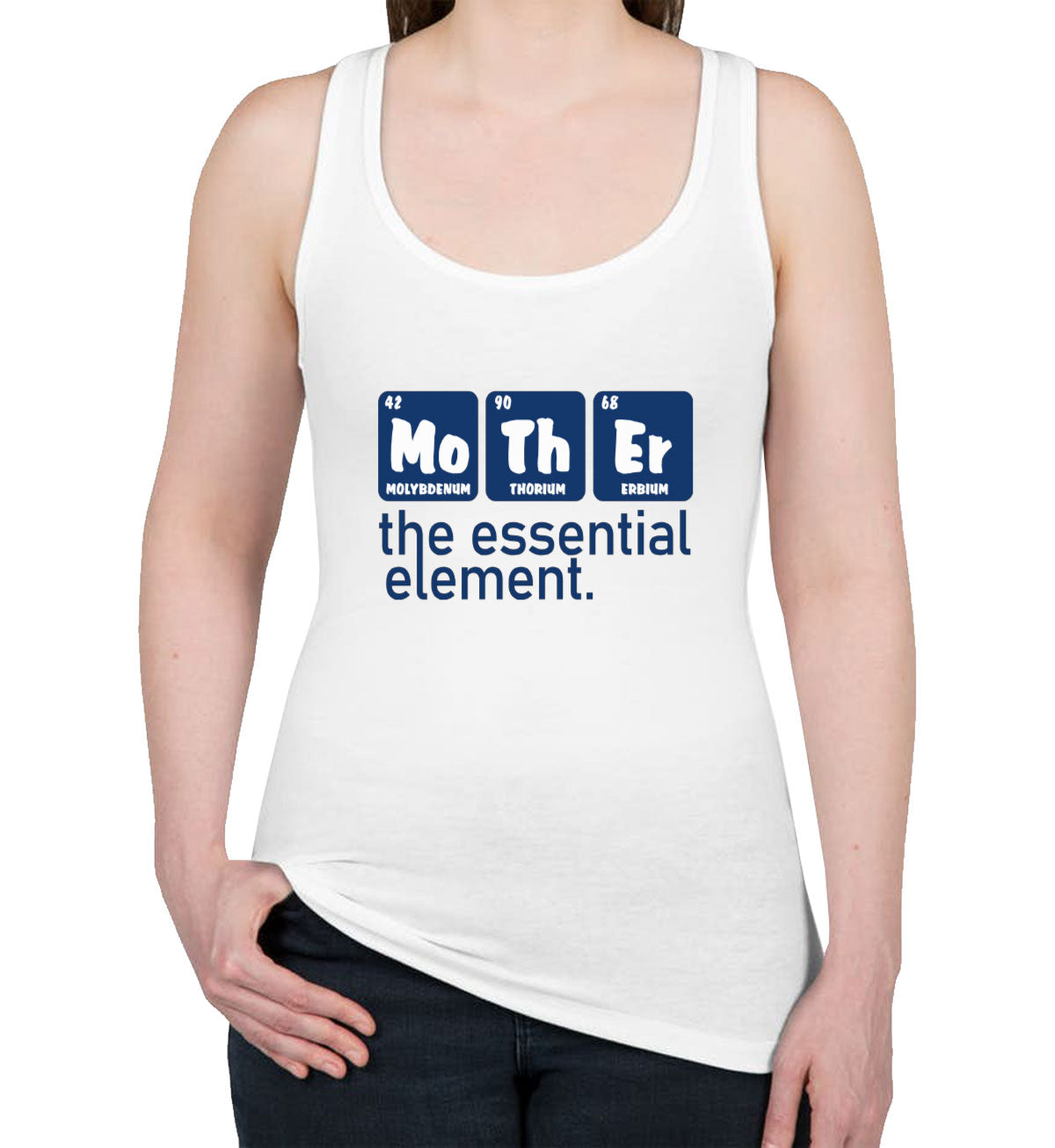 Mother Periodic Table Mom And Baby Matching Women's Racerback Tank Top