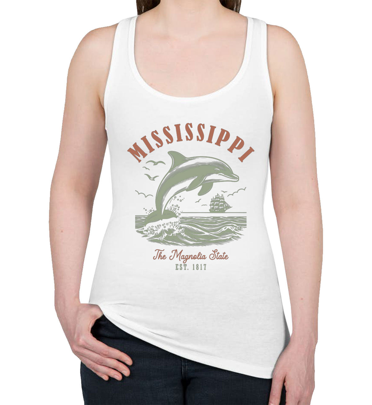 Mississippi State Vintage Women's Racerback Tank Top