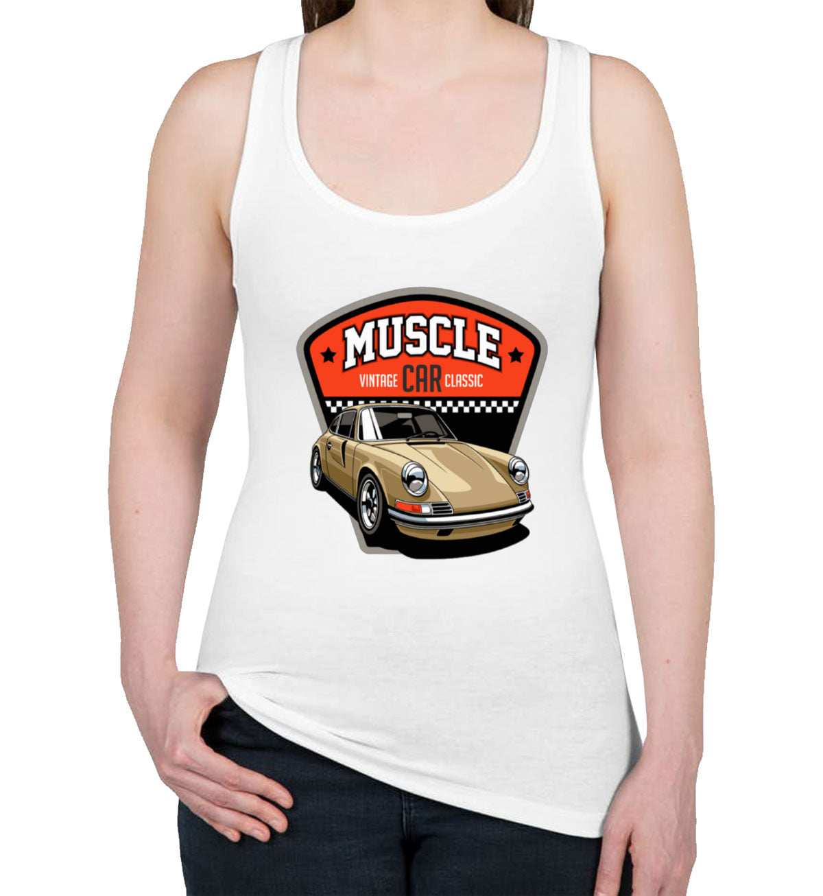 Muscle Car Women's Racerback Tank Top