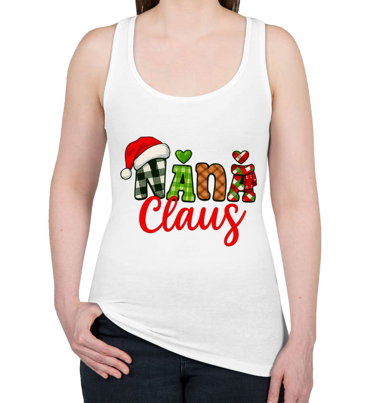 Nana Claus Christmas Women's Racerback Tank Top