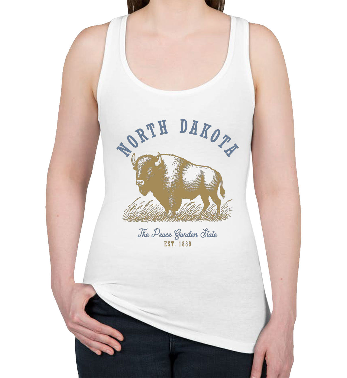 North Dakota State Vintage Women's Racerback Tank Top